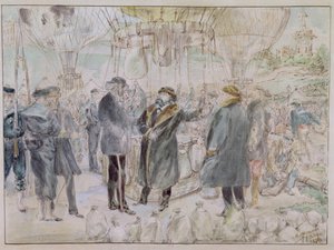 Le départ de Léon Michel Gambetta en ballon 